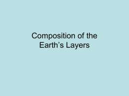 Composition of the Earth`s Layers