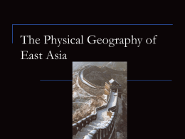 The Physical Geography of East Asia