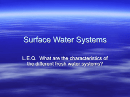 Surface Water Systems