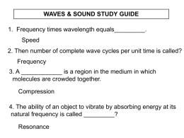 waves & sound study guide