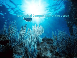 Geological Components of the ocean