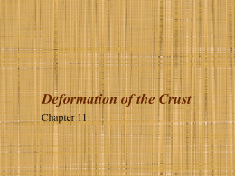 Deformation of the Crust