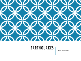 Earthquakes: Chapter 19