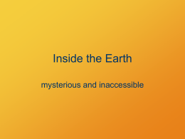 Earth`s interior