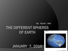 The Different Spheres of Earth