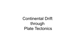 Continental Drift through Plate Tectonics