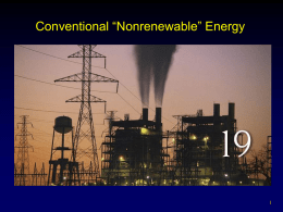 Chapter 19 nonrenewable energy