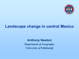 Landscape change in central Mexico