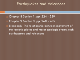 Earthquakes and Volcanoes ppt