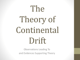 Theory Continental Drift