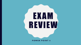 Earth Science Exam Review 6x