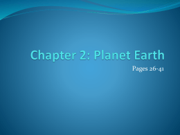 Chapter 2: Planet Earth