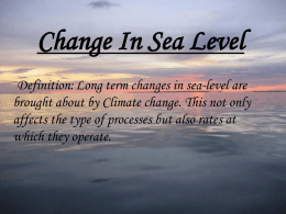 Change In Sea Level
