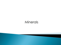 Minerals PPT - Effingham County Schools