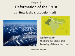 Chapter 5 Deformation of the Crust