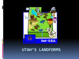 Utah`s landforms