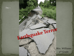 Earthquake Terror 2010 - Vocabulary and Skillsx