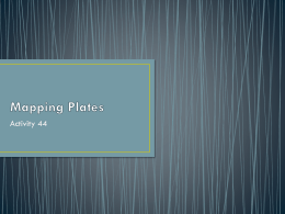 Activity 44: Mapping Plates