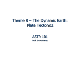 The Dynamic Earth: Plate Tectonics (PowerPoint)