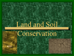 Land and Soil Conservation
