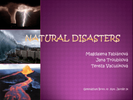 NATURAL DISASTERS