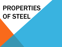 Properties of Steel - ACE Mentor Program Chicago