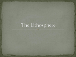 The Lithosphere - Lincoln County Schools