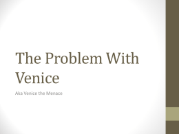The Problem With Venice