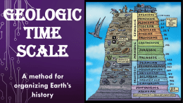 Geologic Time Scale NOTES