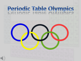 Periodic Table Olympics
