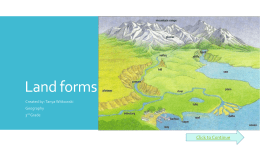 Land forms