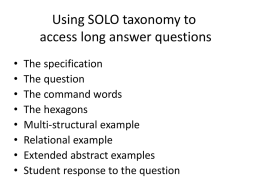 2651-RDW Using SOLO to develop extended writing x