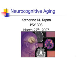 Neurocognitive Aging - University of Toronto Mississauga