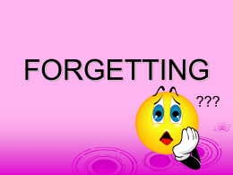 Forgetting slide show