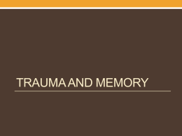 Trauma theories: Testimony