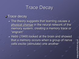 trace decay ppt
