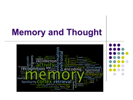 Memory and Thought - spetersopsych
