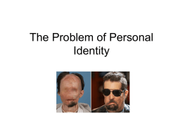 The Problem of Personal Identity