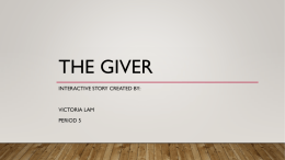 The Giver - WordPress.com