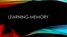 Psychology-Memory - Liberty Union High School District