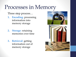 Memory - AP Psychology