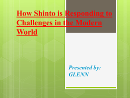 How Shinto is Responding to Challenges in the Modern World