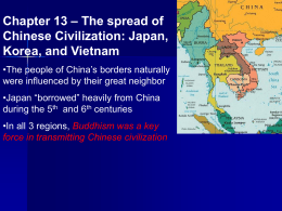 Chapter 13 – The spread of Chinese Civilization