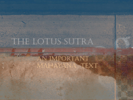 The Lotus Sutra - The Ecclesbourne School Online