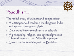 Buddhism… - Thurgood Marshall Middle School