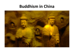Buddhism in China - University of Pittsburgh