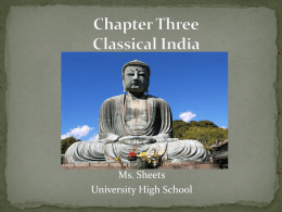 Chapter Three Classical India - Weebly