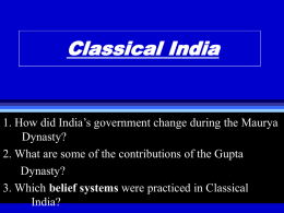Classical India - Dolgeville Central School