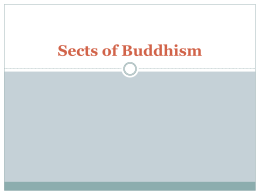Sects of Buddhism