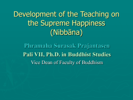 Q. What is The Nibbana